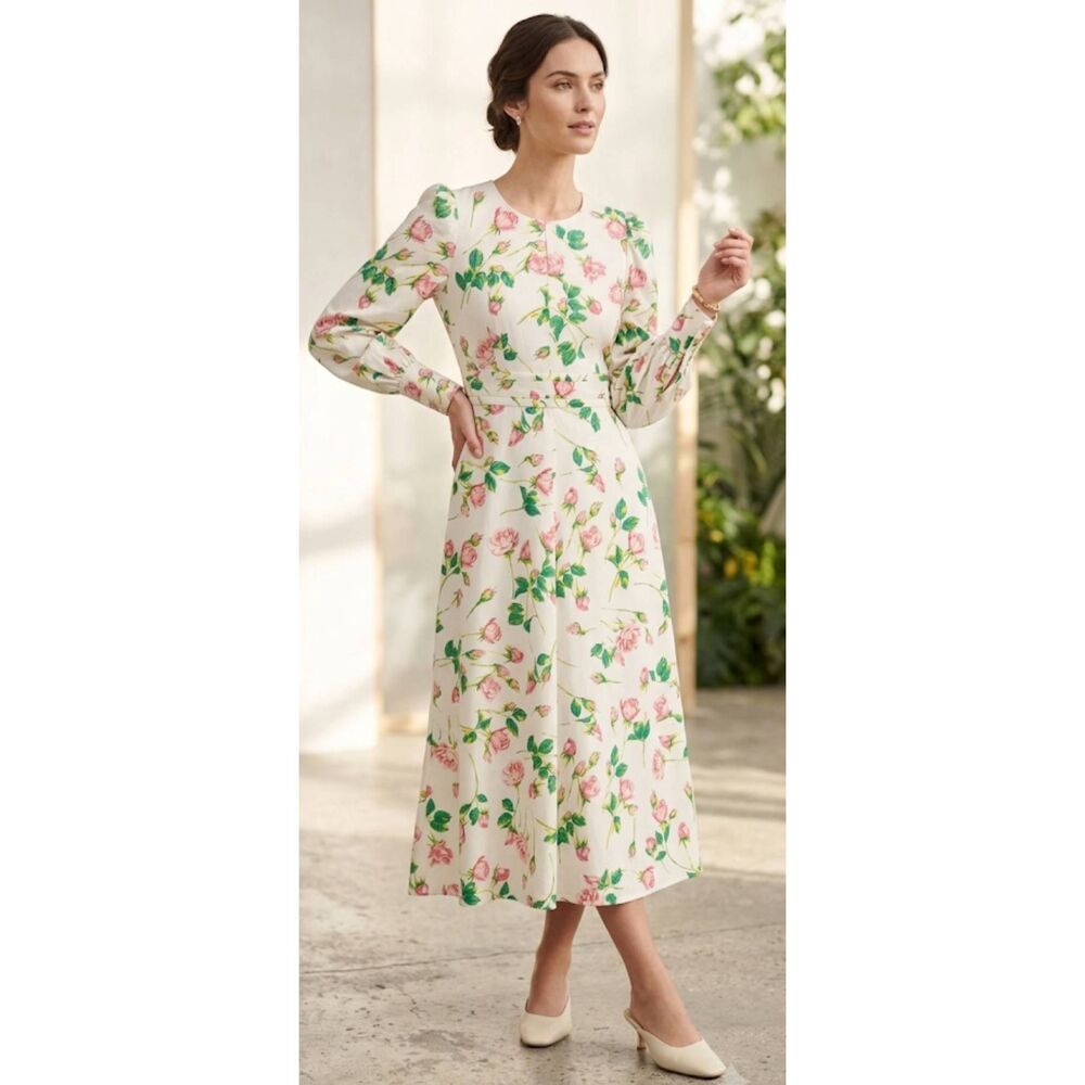 Me+em womens size 8 long maxi Cottagecore dress